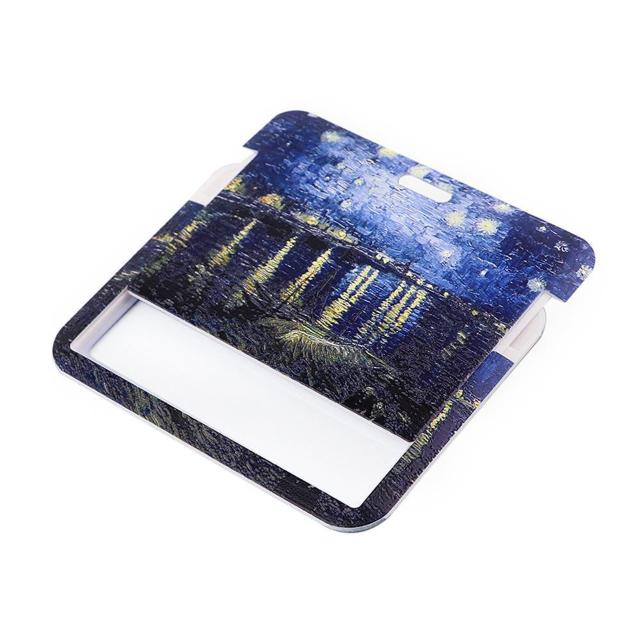 新品 ゴッホ ローヌ川の星月夜 IDカードホルダーケース < 女性ファッション  新品 ゴッホ ローヌ川の星月夜 IDカードホルダーケース < 女性ファッションの