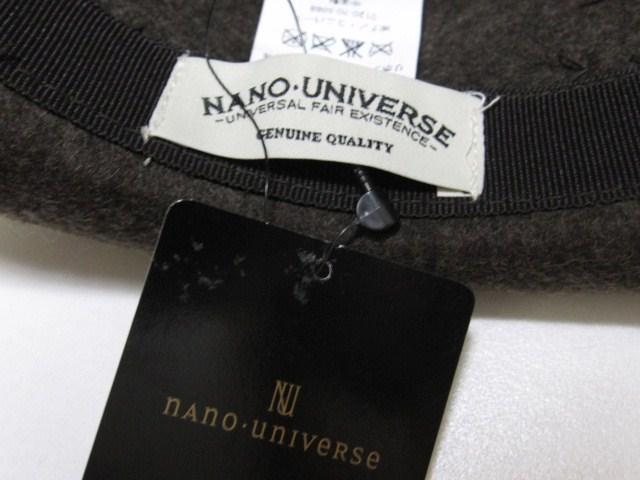 □nano・universe/ナノユニバース フェルト ハット/ブラウン☆新品 < ブランド □nano・universe/ナノユニバース フェルト ハット/ブラウン☆新品 < ブランドの