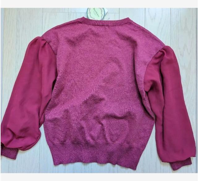 M★ESSEME★レトロモダン★袖シフォンニットソー★新品★送料無料 < 女性ファッション M★ESSEME★レトロモダン★袖シフォンニットソー★新品★送料無料 < 女性ファッションの