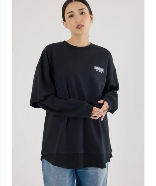 ロデオクラウンズ★ ルーズレイヤードライクスウェットトップス < ブランド ロデオクラウンズ★ ルーズレイヤードライクスウェットトップス < ブランドの