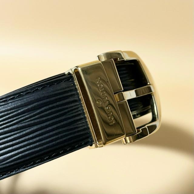 ���i LOUIS VUITTON ���C���B�g�� �x���g LB0032 �G�s �T���`���[�� �N���V�b�N �u���b�N �� �u�����h�� 