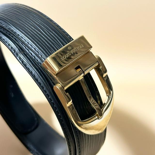 ���i LOUIS VUITTON ���C���B�g�� �x���g LB0032 �G�s �T���`���[�� �N���V�b�N �u���b�N �� �u�����h�� 