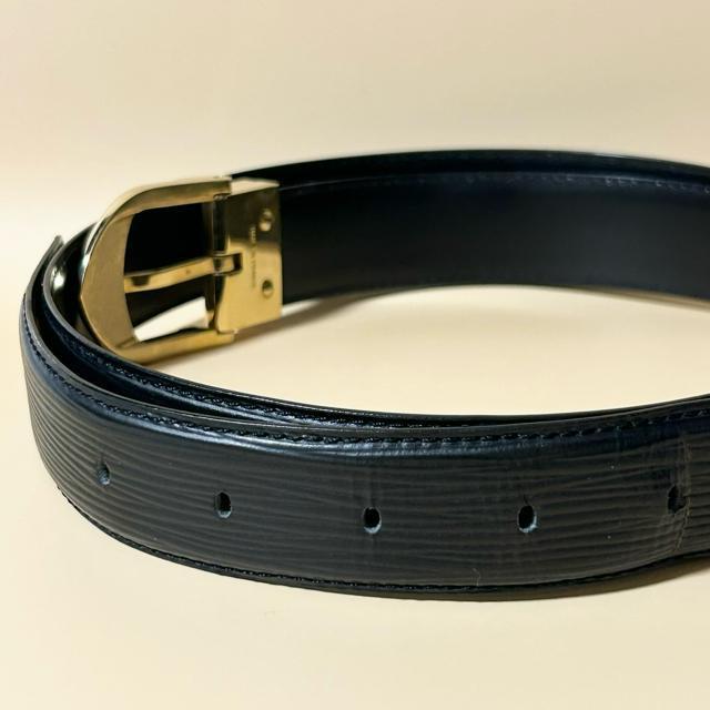 ���i LOUIS VUITTON ���C���B�g�� �x���g LB0032 �G�s �T���`���[�� �N���V�b�N �u���b�N �� �u�����h�� 