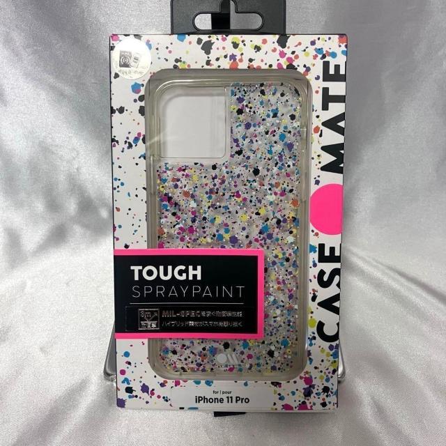 CaseMate iPhone11 Pro �w�ʃX�}�z�P�[�X �J���t�� ���g�p�i  �� �Ɠd/AV�� 