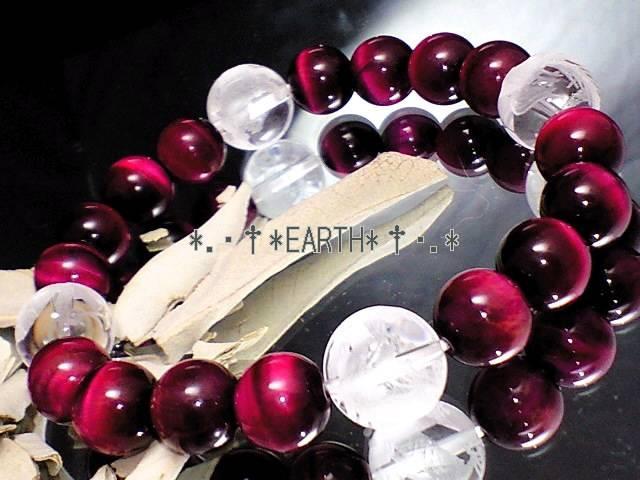 天然石★12ミリ素彫り四神獣水晶・10ミリピンクタイガ-アイ数珠 < 女性アクセサリー/時計 天然石★12ミリ素彫り四神獣水晶・10ミリピンクタイガ-アイ数珠 < 女性アクセサリー/時計の