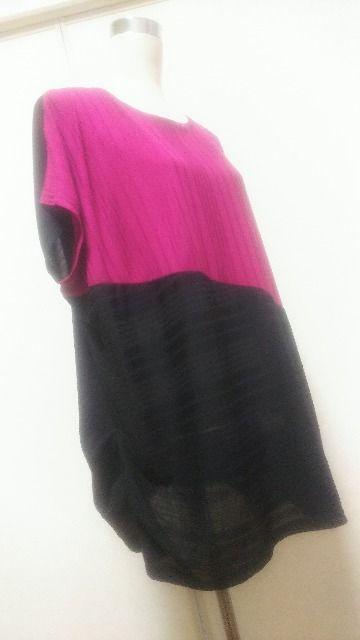 大きいサイズ★2色切り替えゆったりチュニ★3L・4L < 女性ファッション 大きいサイズ★2色切り替えゆったりチュニ★3L・4L < 女性ファッションの