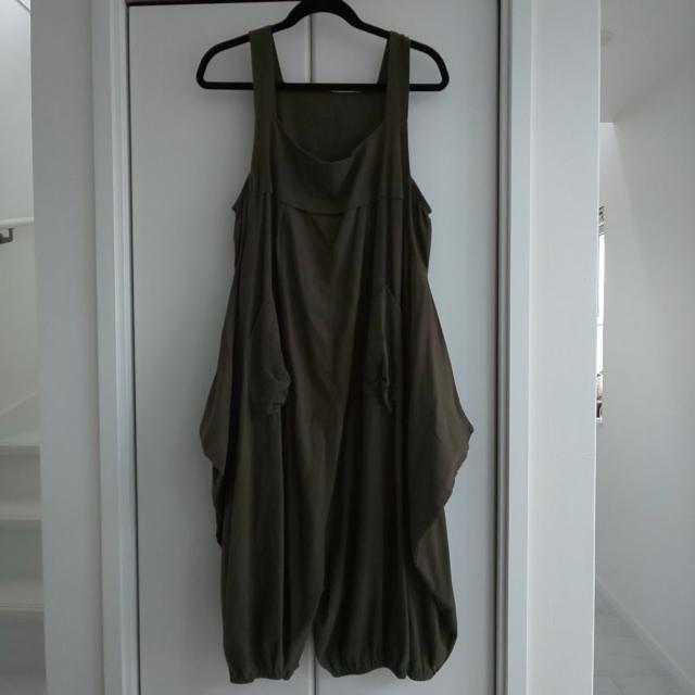 オバオール サロペット 麻 変形 < 女性ファッション  オバオール サロペット 麻 変形  < 女性ファッションの