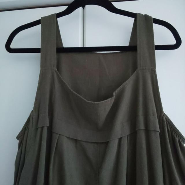 オバオール サロペット 麻 変形 < 女性ファッション  オバオール サロペット 麻 変形 < 女性ファッションの