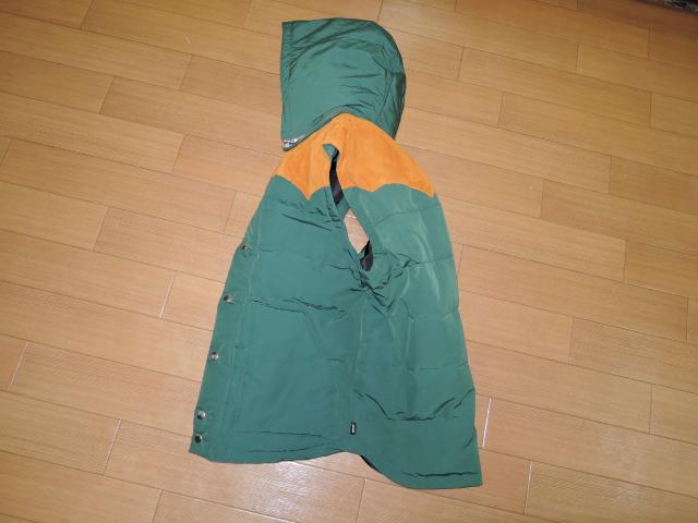 美中古 Glambグラム 中綿 パーカーベスト 2緑ウエスタン革レザー < ブランド  美中古 Glambグラム 中綿 パーカーベスト 2緑ウエスタン革レザー < ブランドの