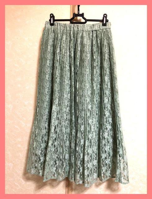 ☆新品☆大人カワイイ♪個性派花柄レースプリーツフレアロングスカートL☆ < 女性ファッション ☆新品☆大人カワイイ♪個性派花柄レースプリーツフレアロングスカートL☆ < 女性ファッションの