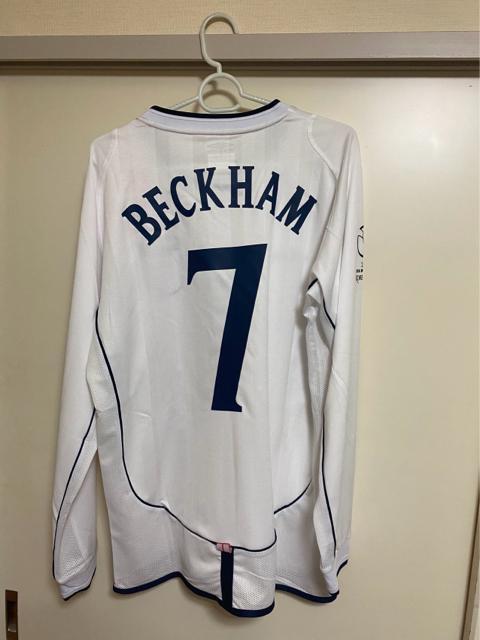 02日韓 W杯決勝戦 イングランド 7番 BECKHAM ベッカム ユニフォーム長袖  サッカー < レジャー/スポーツ  02日韓 W杯決勝戦 イングランド 7番 BECKHAM ベッカム ユニフォーム長袖  サッカー < レジャー/スポーツの