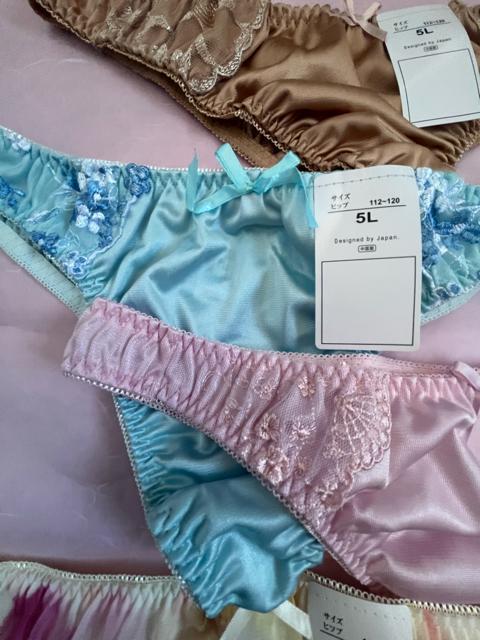 5Lサイズ!5枚セット!ツルツル光沢シフォン使い!色とりどりエレガント!Tバックショーツ!!No.ローズ < 女性ファッション  5Lサイズ!5枚セット!ツルツル光沢シフォン使い!色とりどりエレガント!Tバックショーツ!!No.ローズ < 女性ファッションの