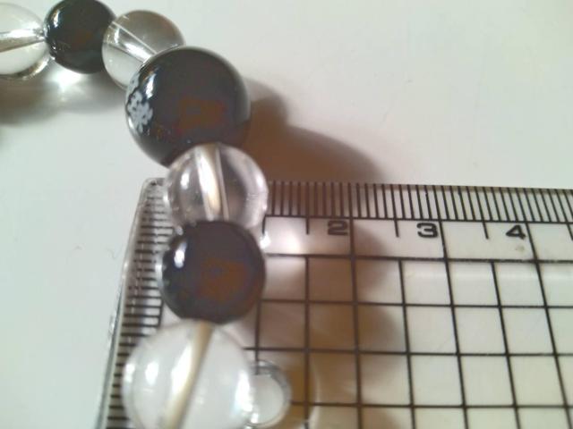 沖縄 琉球ブレスレット ブラックオニキス 水晶 約17.5cm < 男性アクセサリー/時計 沖縄 琉球ブレスレット ブラックオニキス 水晶 約17.5cm < 男性アクセサリー/時計の