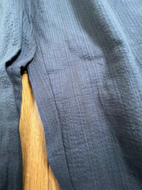 4Lサイズ!高貴紳士的!和のくつろぎ!しじら織り!濃紺系色合い!両サイド&後一つポケット付き!股下44センチ程度!ハーフパンツ! < 男性ファッション  4Lサイズ!高貴紳士的!和のくつろぎ!しじら織り!濃紺系色合い!両サイド&後一つポケット付き!股下44センチ程度!ハーフパンツ! < 男性ファッションの