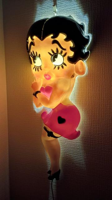 ベティブープ ヴィンテージ ビッグ ウォールランプ 80年代 電飾 ディスプレイ < アニメ/コミック/キャラクター ベティブープ ヴィンテージ ビッグ ウォールランプ 80年代 電飾 ディスプレイ < アニメ/コミック/キャラクターの