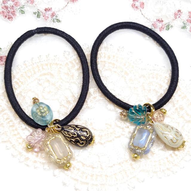 �n���h���C�h���A���e�B�[�N���r�[�Y���w�A�S����2�Z�b�g  �� �����t�@�b�V������ 