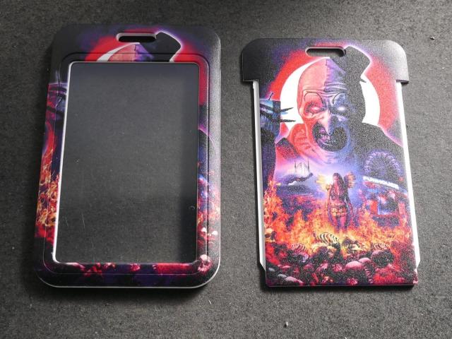 �V�i �e���t�@�[ �A�[�g�E�U�E�N���E�� Terrifier ID�J�[�h�z���_�[�P�[�X�t�l�b�N�X�g���b�v �� �j���t�@�b�V������ 