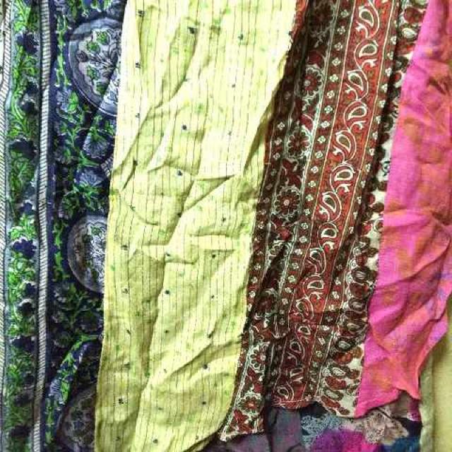 WORLD BAZAAR新品★シルク100パッチワークラップスカートF < 女性ファッション  WORLD BAZAAR新品★シルク100パッチワークラップスカートF < 女性ファッションの