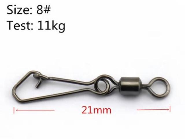 8# 21mm 11kg 50個 ローリングサルカン パワースイベル < レジャー/スポーツ  8# 21mm 11kg 50個 ローリングサルカン パワースイベル < レジャー/スポーツの