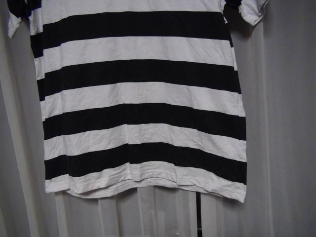 KTMのTシャツ マリンルック(XL) 白で黒のマリン柄!。 < 男性ファッション  KTMのTシャツ マリンルック(XL) 白で黒のマリン柄!。 < 男性ファッションの