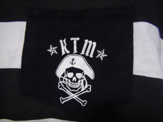 KTMのTシャツ マリンルック(XL) 白で黒のマリン柄!。 < 男性ファッション  KTMのTシャツ マリンルック(XL) 白で黒のマリン柄!。 < 男性ファッションの