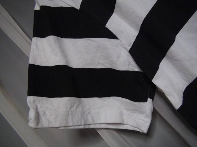 KTMのTシャツ マリンルック(XL) 白で黒のマリン柄!。 < 男性ファッション  KTMのTシャツ マリンルック(XL) 白で黒のマリン柄!。 < 男性ファッションの