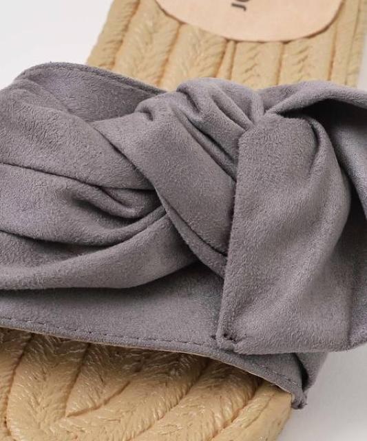 定価4,278円●歩きやすいサンダル【新品】ツイストジュートサンダル●23.5cm 24cm●グレー●フラットサンダル < 女性ファッション  定価4,278円●歩きやすいサンダル【新品】ツイストジュートサンダル●23.5cm 24cm●グレー●フラットサンダル < 女性ファッションの