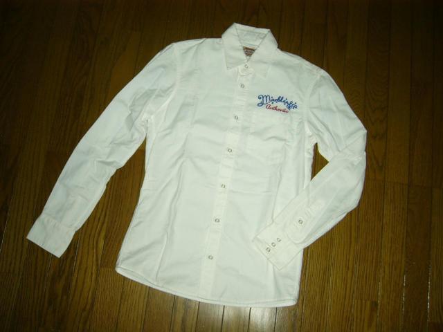 MARBLES マーブルズ 長袖シャツ S 白 胸ロゴ 刺繍 チェーンステッチ ロゴ LOGO TMT < ブランド  MARBLES マーブルズ 長袖シャツ S 白 胸ロゴ 刺繍 チェーンステッチ ロゴ LOGO TMT < ブランドの
