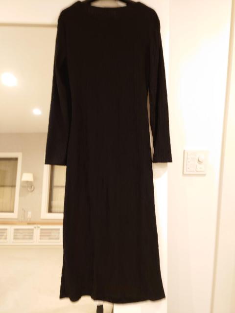 SHEIN 黒ロングワンピース 長袖 Мサイズ < 女性ファッション  SHEIN 黒ロングワンピース 長袖 Мサイズ < 女性ファッションの
