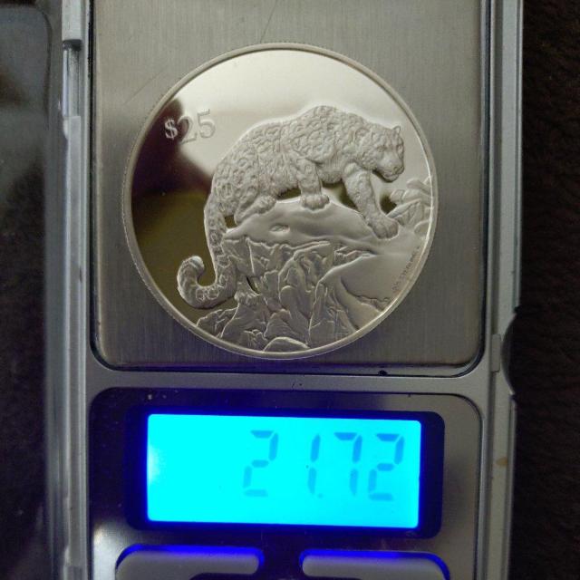 【稀少品】1993年 イギリス領ヴァージン諸島 ユキヒョウ銀貨 25ドル < ホビー 【稀少品】1993年 イギリス領ヴァージン諸島 ユキヒョウ銀貨 25ドル < ホビーの