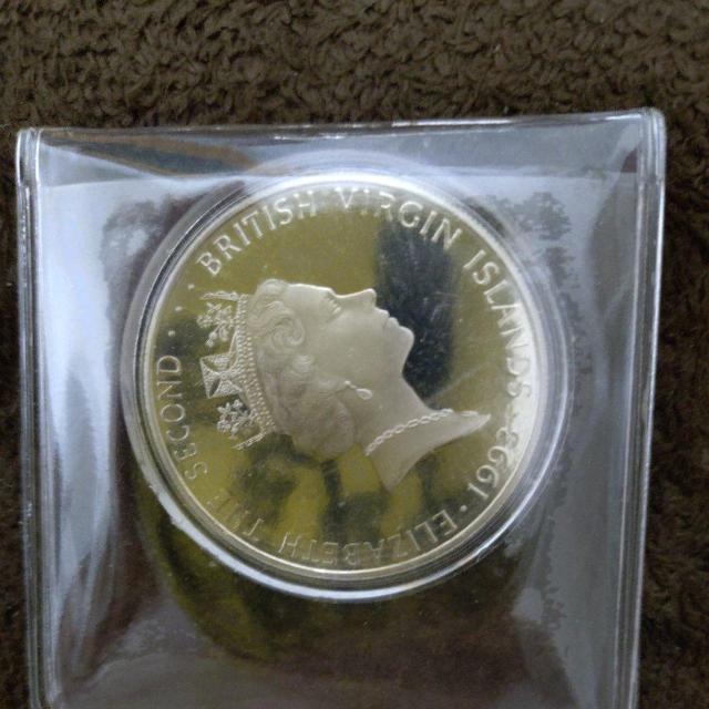 【稀少品】1993年 イギリス領ヴァージン諸島 ユキヒョウ銀貨 25ドル < ホビー 【稀少品】1993年 イギリス領ヴァージン諸島 ユキヒョウ銀貨 25ドル < ホビーの