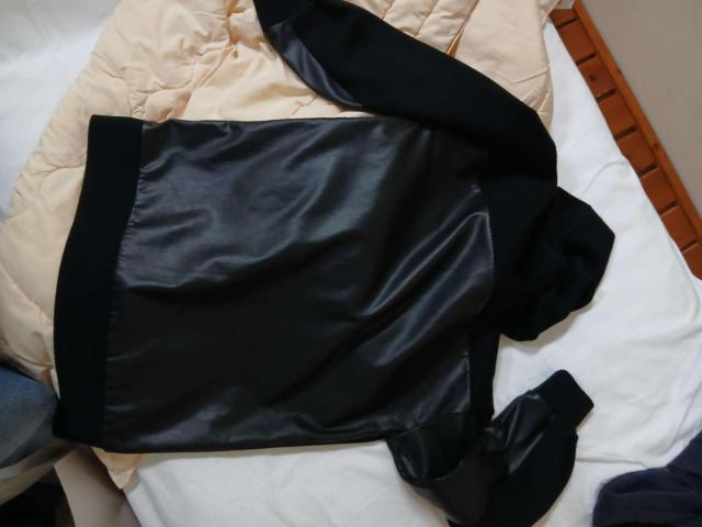 RESEXY フェイクレザー切替ブルゾン ブラック アウター < 男性ファッション RESEXY フェイクレザー切替ブルゾン ブラック アウター < 男性ファッションの