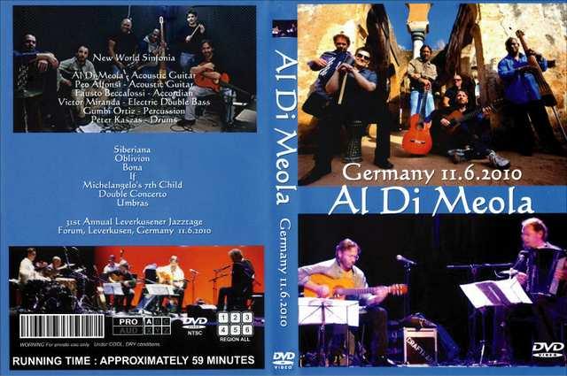 AL DI MEOLA GERMANY 2010A.fB.I   CD/DVD/rfI 
