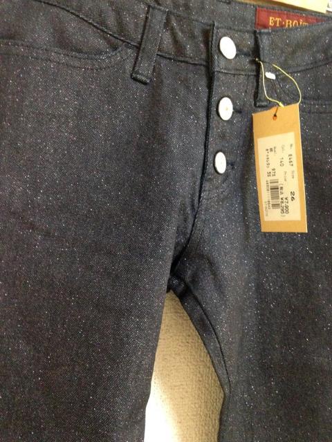 定価8295円 ET BOITE◆ラメ ベルボトム デニム パンツ < 女性ファッション  定価8295円 ET BOITE◆ラメ ベルボトム デニム パンツ < 女性ファッションの