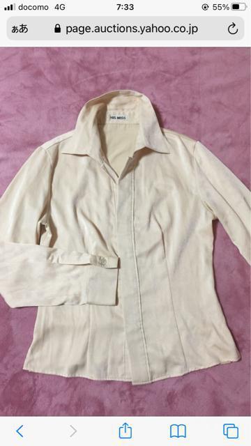 900.ヒズミス☆長袖シャツブラウス☆シャンパン < 女性ファッション  900.ヒズミス☆長袖シャツブラウス☆シャンパン  < 女性ファッションの