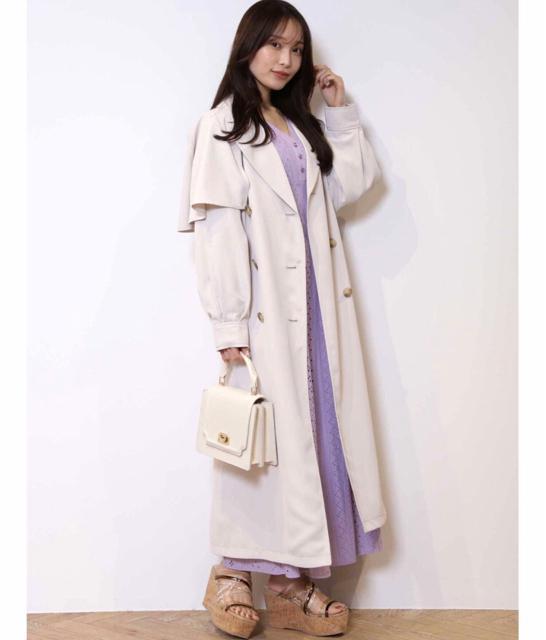 MERCURYDUO【かわにしみきコラボ】カットワークキャンディスリーブワンピース < ブランド  MERCURYDUO【かわにしみきコラボ】カットワークキャンディスリーブワンピース < ブランドの