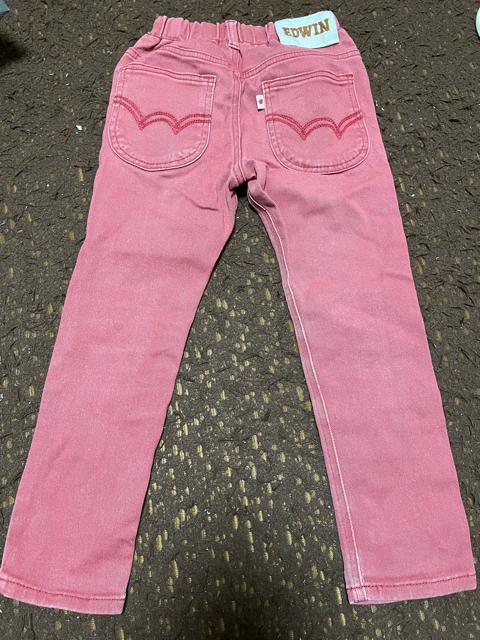 EDWIN 女の子 デニムパンツ 120 マーキーズ < キッズ/ベビー EDWIN 女の子 デニムパンツ 120 マーキーズ < キッズ/ベビーの