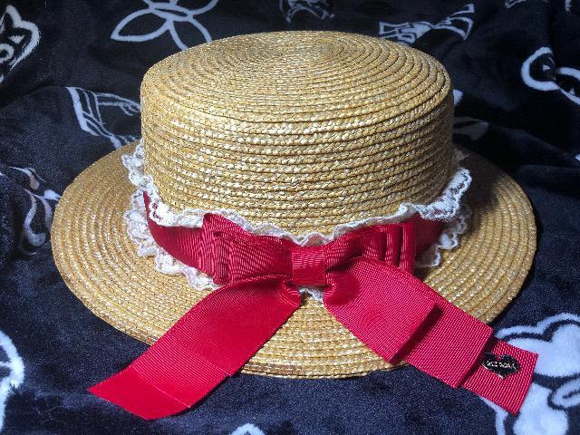 LIZLISA リズリサ カンカン帽 麦わら帽子 帽子 Fサイズ < 女性ファッション  LIZLISA リズリサ カンカン帽 麦わら帽子 帽子 Fサイズ  < 女性ファッションの