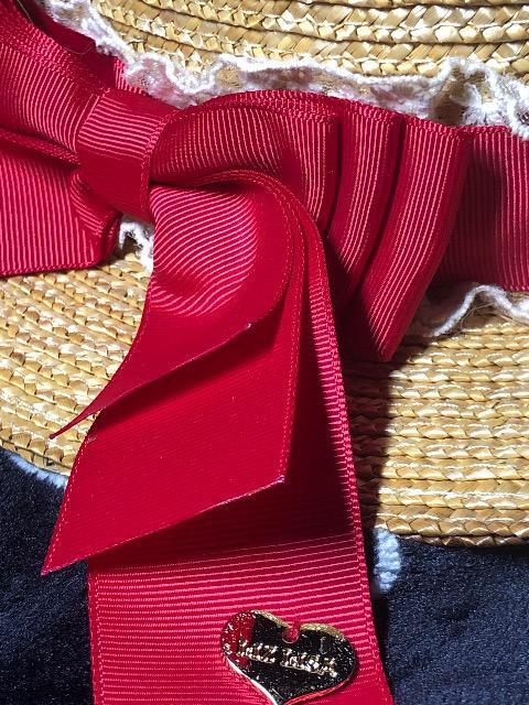 LIZLISA リズリサ カンカン帽 麦わら帽子 帽子 Fサイズ < 女性ファッション  LIZLISA リズリサ カンカン帽 麦わら帽子 帽子 Fサイズ < 女性ファッションの