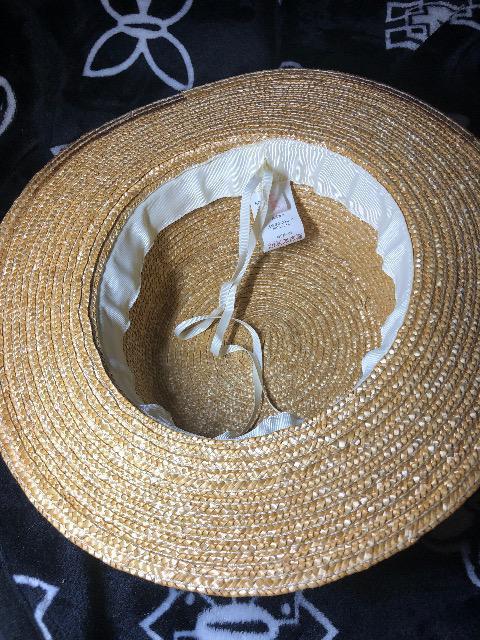 LIZLISA リズリサ カンカン帽 麦わら帽子 帽子 Fサイズ < 女性ファッション  LIZLISA リズリサ カンカン帽 麦わら帽子 帽子 Fサイズ < 女性ファッションの