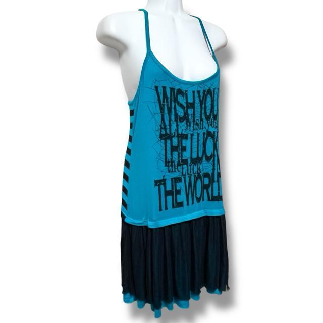 【GHOST of HARLEM】蜘蛛の巣ロゴプリントチュール切替キャミワンピ < ブランド 【GHOST of HARLEM】蜘蛛の巣ロゴプリントチュール切替キャミワンピ < ブランドの