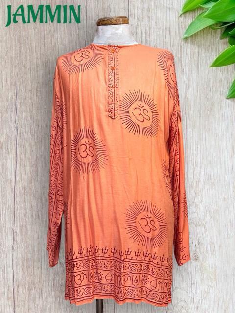 ラムナミクルタ オレンジ アジアン ヒッピー エスニック 個性派 < 男性ファッション ラムナミクルタ オレンジ アジアン ヒッピー エスニック 個性派 < 男性ファッションの