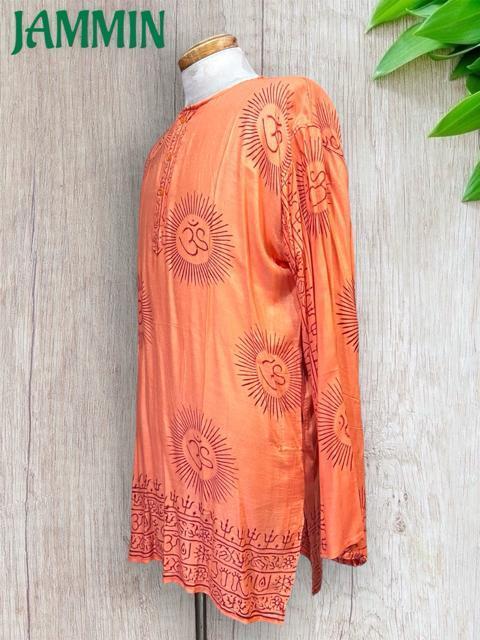 ラムナミクルタ オレンジ アジアン ヒッピー エスニック 個性派 < 男性ファッション ラムナミクルタ オレンジ アジアン ヒッピー エスニック 個性派 < 男性ファッションの