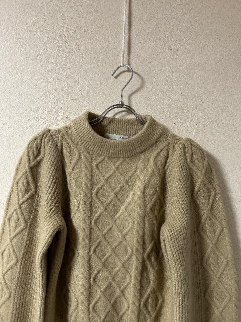 新品タグ付きROYAL PARTY★ケーブル編みふんわり袖ニット < ブランド 新品タグ付きROYAL PARTY★ケーブル編みふんわり袖ニット < ブランドの