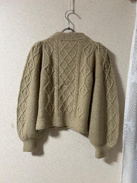 新品タグ付きROYAL PARTY★ケーブル編みふんわり袖ニット < ブランド 新品タグ付きROYAL PARTY★ケーブル編みふんわり袖ニット < ブランドの