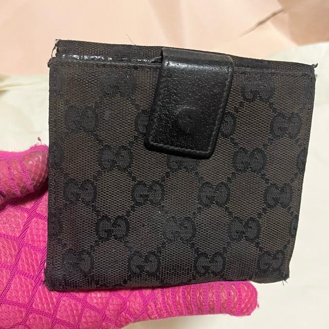【GUCCI / グッチ】 二つ折り財布 GGキャンバス ブラック 訳あり 激安 < ブランド 【GUCCI / グッチ】 二つ折り財布 GGキャンバス ブラック 訳あり 激安 < ブランドの