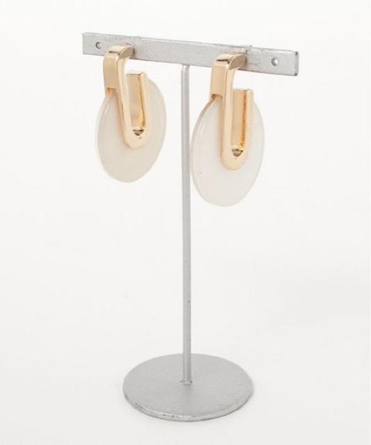 定価1,728円●サークルラウンドマーブルモテピアス●茶系ブラウン ゴールド●大理石風 < ブランド 定価1,728円●サークルラウンドマーブルモテピアス●茶系ブラウン ゴールド●大理石風 < ブランドの