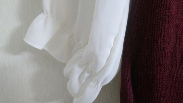 ダイヤ柄赤ニットベスト&生成シフォンPO◆パール&フリルジャボ◆セット割 < ブランド ダイヤ柄赤ニットベスト&生成シフォンPO◆パール&フリルジャボ◆セット割 < ブランドの