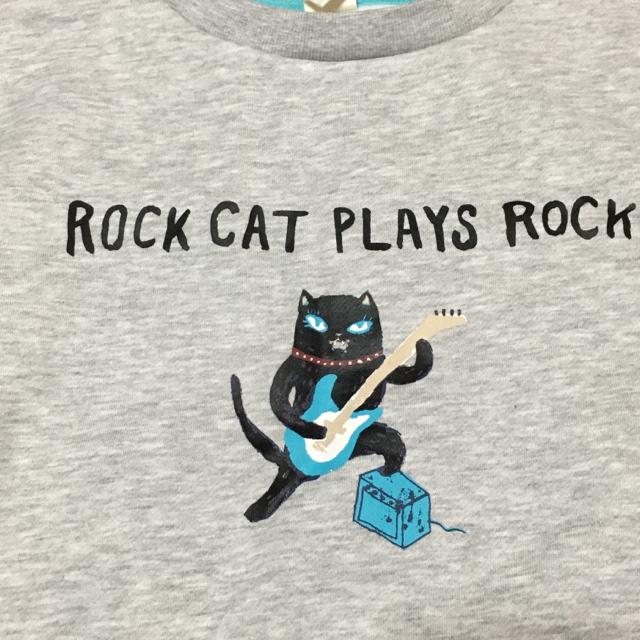 神保町にゃんこ堂書店・猫刺繍&ロックキャット柄スウェット < 女性ファッション 神保町にゃんこ堂書店・猫刺繍&ロックキャット柄スウェット < 女性ファッションの