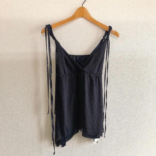 新品!!◆Duras/デュラス◆リボン巻きキャミソール★ネイビーF*秋コーデ♪ < ブランド 新品!!◆Duras/デュラス◆リボン巻きキャミソール★ネイビーF*秋コーデ♪ < ブランドの